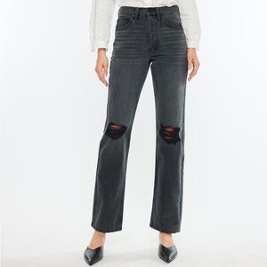 KanCan Dixon Ultra High Rise 90s Straight Boyfriend Jeans.